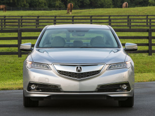 обоя автомобили, acura, серый, sh-awd, v6, 3-5l, tlx, 2015г