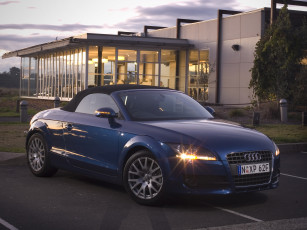 Картинка автомобили audi roadster синий 8j au-spec tt