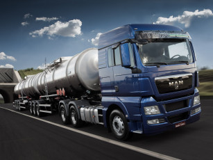 Картинка автомобили man 29-440 tgx синий 2012г