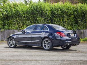 Картинка автомобили mercedes-benz серый w205 us-spec line amg c 400 2015 4matic