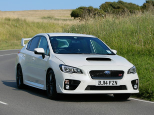 Картинка автомобили subaru светлый 2014г uk-spec wrx sti