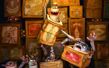 Картинка the+boxtrolls мультфильмы семейка монстров