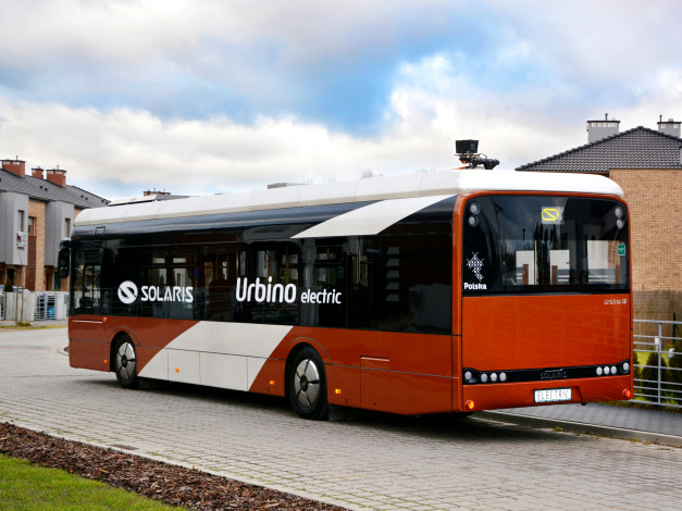 Обои картинки фото автомобили, автобусы, solaris, electric, 12, urbino