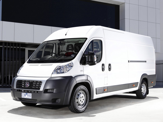Обои картинки фото автомобили, fiat, светлый, au-spec, l4h2, van, maxi, ducato