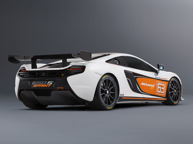 Обои картинки фото автомобили, mclaren, sprint, 650s, 2014г, светлый