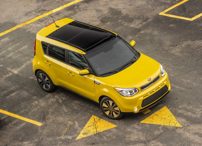 Обои картинки фото 2015 kia soul, автомобили, kia, soul, желтый