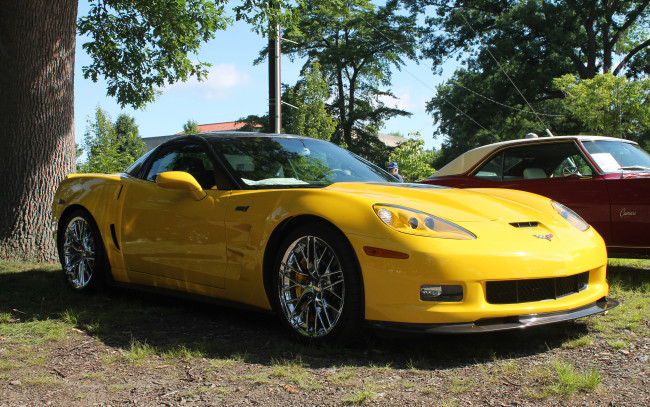 Обои картинки фото автомобили, выставки и уличные фото, corvette