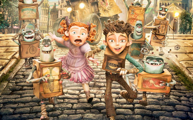 Обои картинки фото the boxtrolls, мультфильмы, семейка, монстров