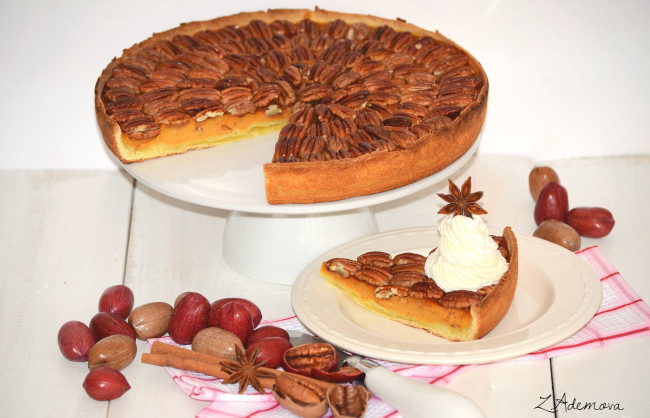 Обои картинки фото еда, пироги, пекан