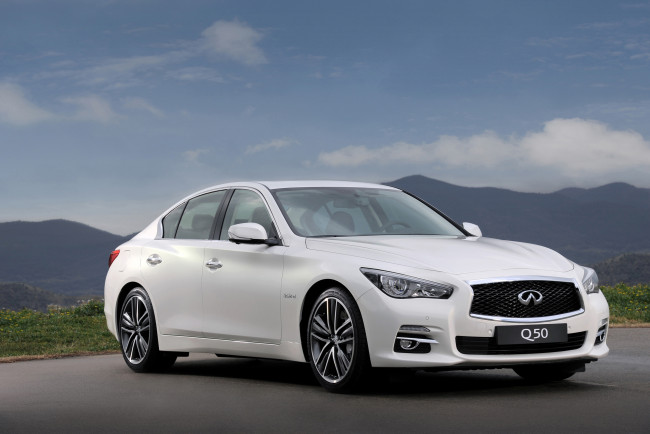 Обои картинки фото 2013 infiniti q50, автомобили, infiniti, белый