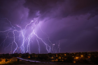 Картинка природа молния +гроза небо гроза стихия ночь