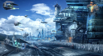 Картинка видео+игры star+wars завод космические корабли