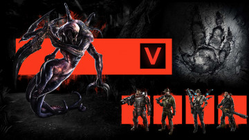 Картинка видео+игры evolve игра кооператив шутер action