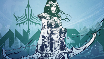 Картинка видео+игры league+of+legends лук взгляд фон девушка ashe