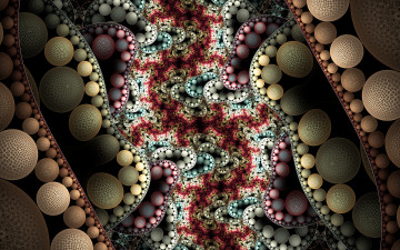 Картинка 3д+графика фракталы+ fractal цвета фон узор