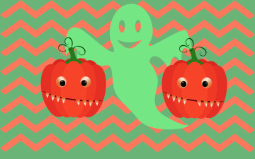 обоя праздничные, хэллоуин, тыквы, фон