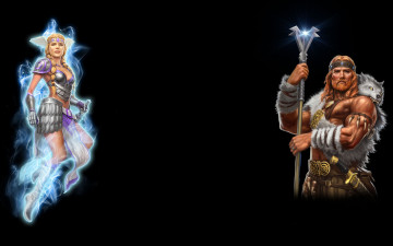 Картинка видео+игры ~~~другое~~~ скипетр валькирия боги шкура воин свечение