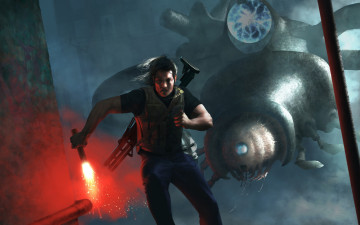 Картинка видео+игры half-life пришелец fan art мужчина бежит фантастика