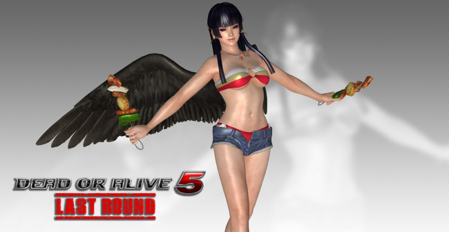 Обои картинки фото видео игры, dead or alive 5, фон, взгляд, девушка, демон