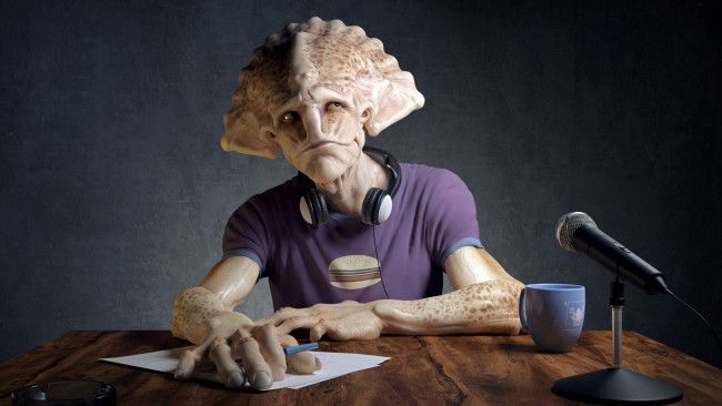 Обои картинки фото фэнтези, существа, инопланетянин, урод, монстр, существо