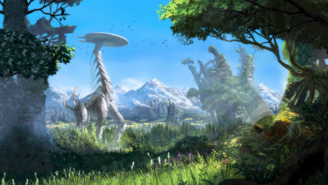 Обои картинки фото horizon zero dawn, видео игры, пейзаж