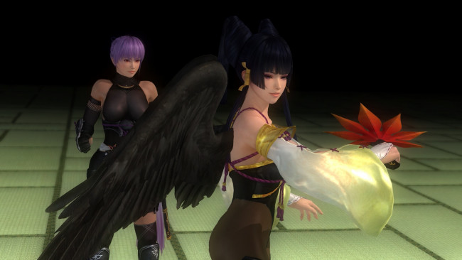 Обои картинки фото видео игры, dead or alive 5, оружие, фон, взгляд, девушки, демон