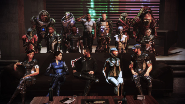 Обои картинки фото видео игры, mass effect 3, экипаж