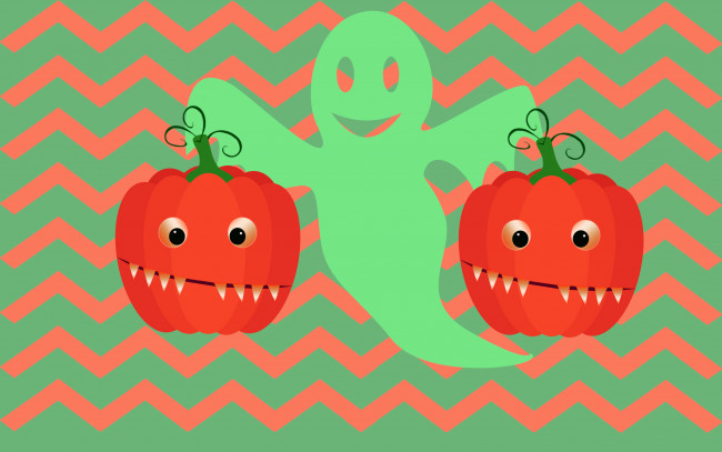 Обои картинки фото праздничные, хэллоуин, тыквы, фон