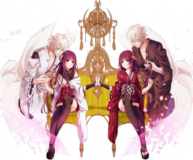 Картинка аниме inu+x+boku+ss пара