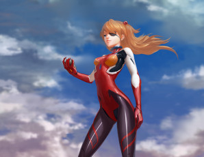 Картинка аниме evangelion девушка