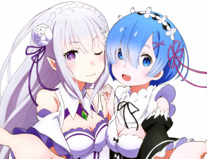 Картинка аниме re +zero+kara+hajimeru+isekai+seikatsu девушка