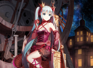 Картинка аниме vocaloid девушка