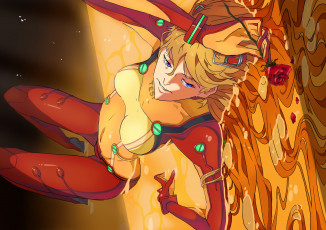 Картинка аниме evangelion девушка