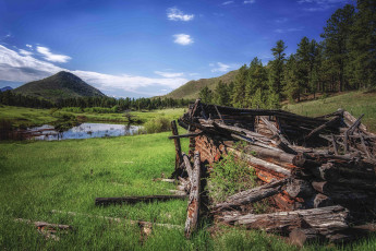 Картинка природа реки озера река лес