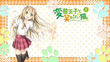 Картинка аниме henneko фон взгляд девушка