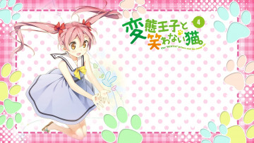 Картинка аниме henneko взгляд фон девушка