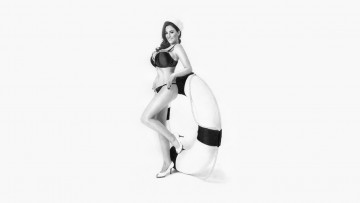 Картинка jordan+carver рисованное люди круг улыбка взгляд девушка фон