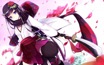 Картинка аниме inu+x+boku+ss девушка