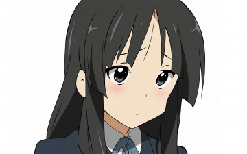 Картинка аниме k-on девушка взгляд фон