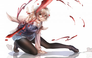 Картинка аниме kyoukai+no+kanata фон взгляд девушка