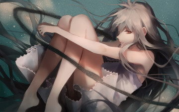 Картинка аниме unknown +другое девушка взгляд фон