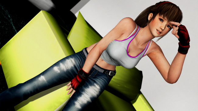 Обои картинки фото 3д графика, аниме , anime, фон, взгляд, девушка