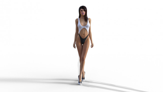 Обои картинки фото 3д графика, люди , people, фон, девушка, взгляд