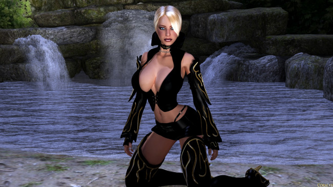 Обои картинки фото 3д графика, люди , people, фон, взгляд, девушка