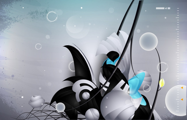 Обои картинки фото векторная графика, графика , graphics, фон, взгляд, девушка