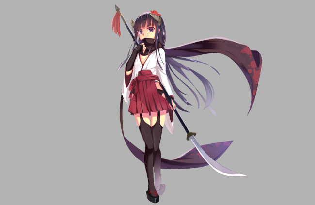 Обои картинки фото аниме, inu x boku ss, девушка