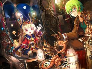 Картинка аниме животные +существа дети