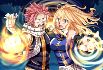 Картинка аниме fairy+tail anime mahou asiatic sugoi game strong japanese fairy tail powerful lucy dragon slayer asian manga natsu blonde oriental