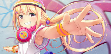 Картинка аниме idolm@ster фон взгляд девушка