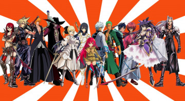 Картинка аниме оружие +техника +технологии персонажи разные